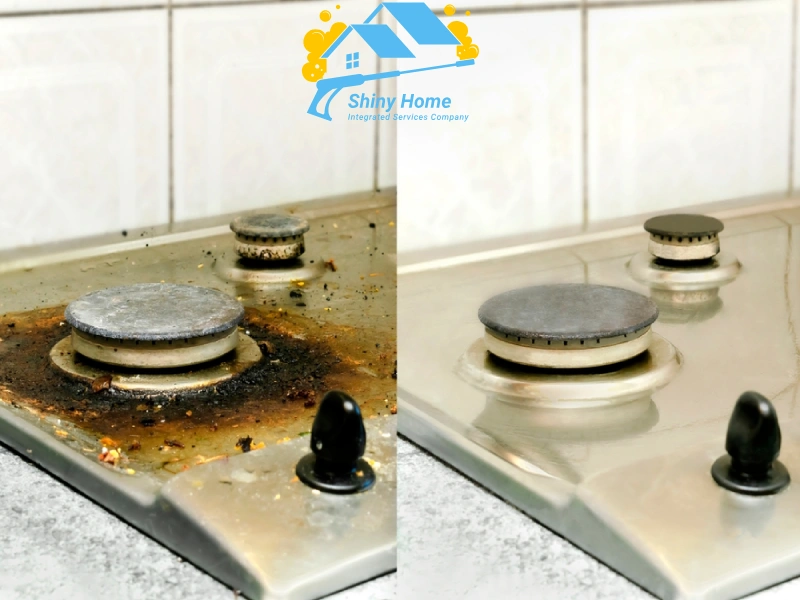 أفضل شركة تنظيف مطابخ بالرياض –قبل و بعد - من شركة شايني هوم