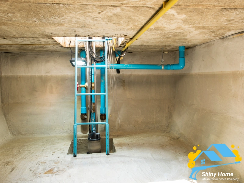 تنظيف خزانات المياه بالرياض شركة شايني هوم Shiny home