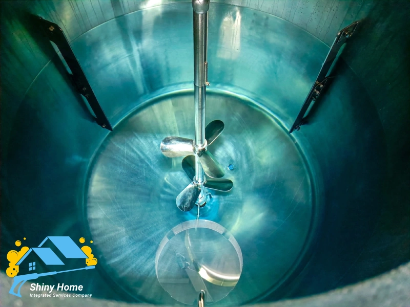 تنظيف خزانات المياه بالرياض شركة شايني هوم Shiny home